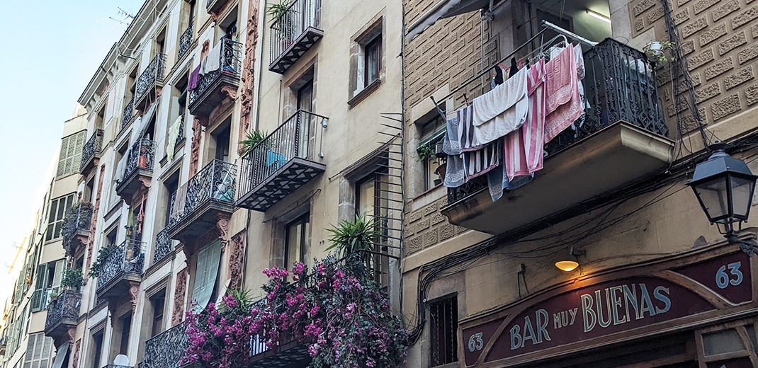 Condos Las Ramblas in Barcelona. Home prices have risen steadily in major cities like this. Photo courtesy of Leah Misbin.